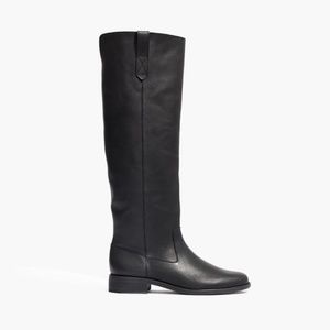 Madewell Black Leather Allie Knee-High Boot 7.5